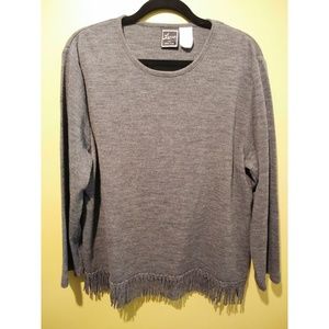 Vintage Gray Fringe Co-ord/2 pc Set